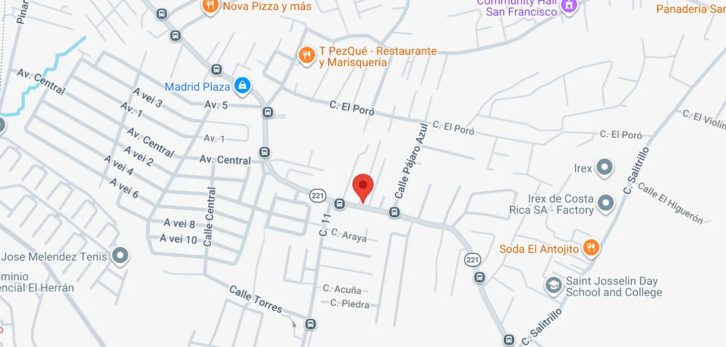 Mapa con la ubicación de Flow Riders en Concepción de Tres Ríos